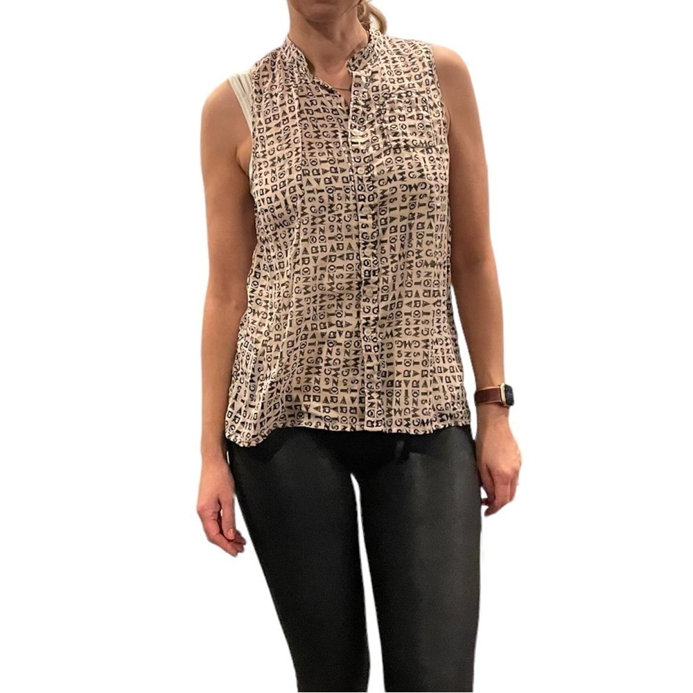 G-Star Button Down Sleeveless Blouse